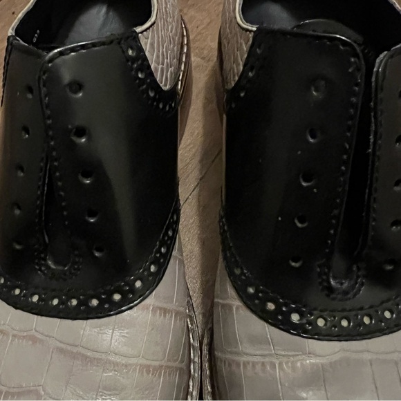 955-/Cole Haan Black:Gray Oxford Leather. Men's Dress Shoes Sz 10 Fits Like 9.5 - Picture 13 of 14